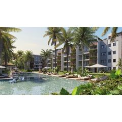 Apartment 3-room 2+1 by the sea in Punta Cana (Bavaro) Dominican Republic area 76m² 2 floor in RC RS
