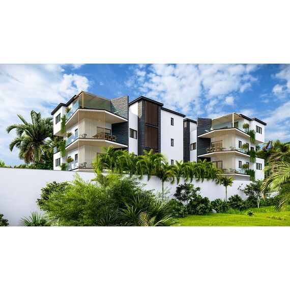 Apartment 2-room 1+1 in Las Terrenas (Las Terrenas) Dominican Republic area 71.5m² 1 floor
