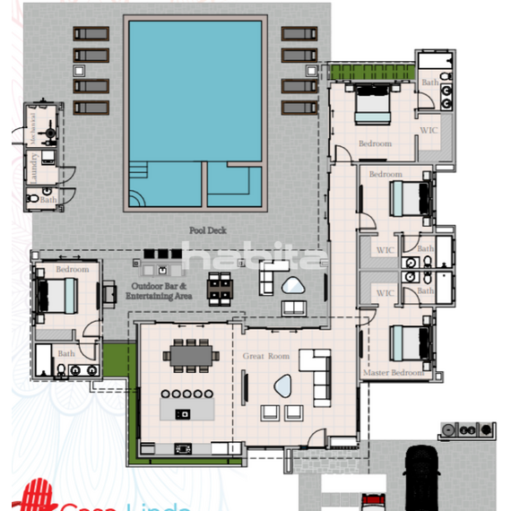 Villa in Sosua Dominican Republic area 285m² 1 floors, 12 image