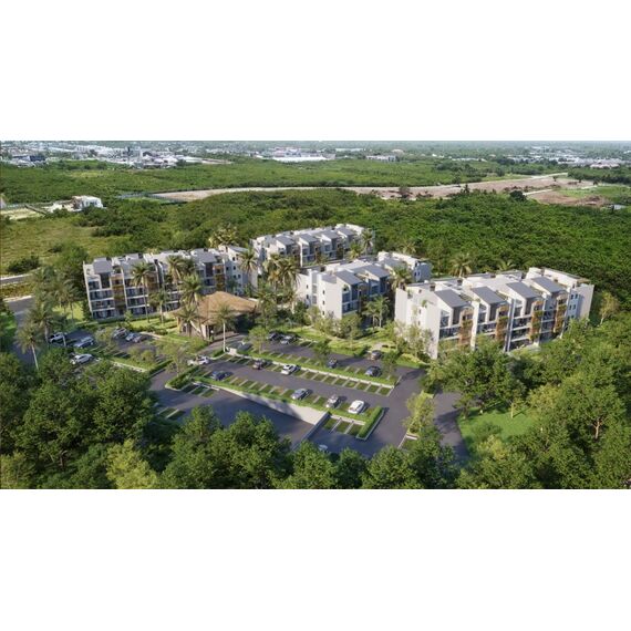 Apartment 3-room 2+1 by the sea in Punta Cana (Bavaro) Dominican Republic area 76m² 2 floor in RC RS, 5 image