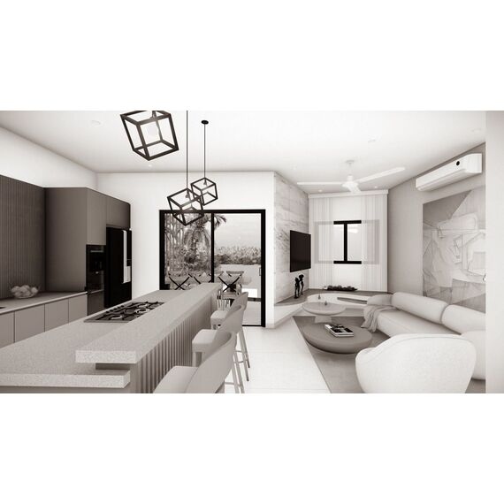 Apartment 2-room 1+1 in Las Terrenas (Las Terrenas) Dominican Republic area 71.5m² 1 floor, 7 image