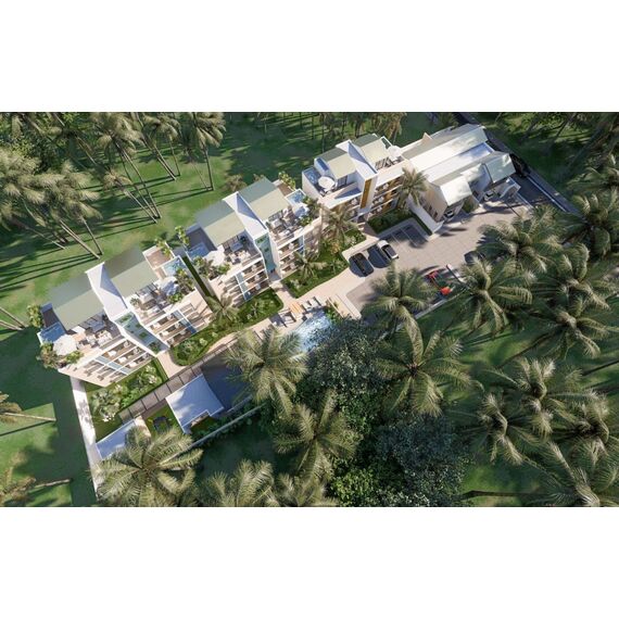Apartment 2-room 1+1 in Las Terrenas (Las Terrenas) Dominican Republic area 56m² 1 floor, 7 image