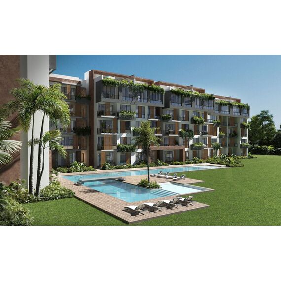 Apartment 2-room 1+1 in Punta Cana (Punta Cana) Dominican Republic area 65m² , 3 image