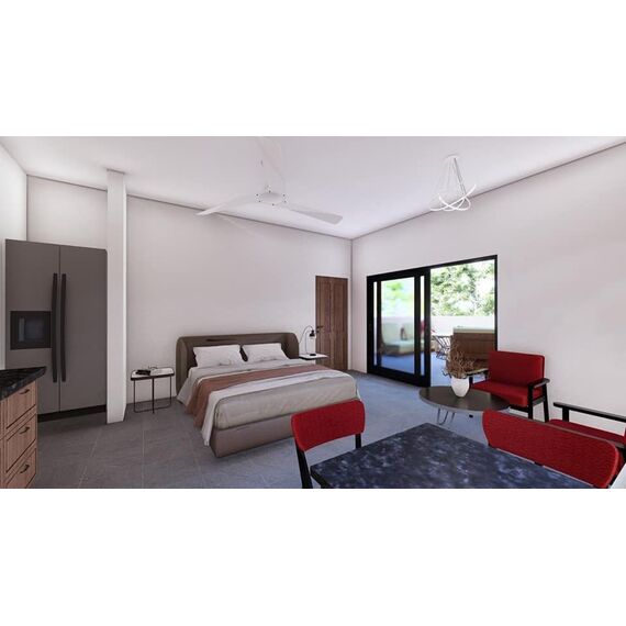 Apartment 2-room 1+1 in Cabarete (Cabarete) Dominican Republic area 34m² , 9 image