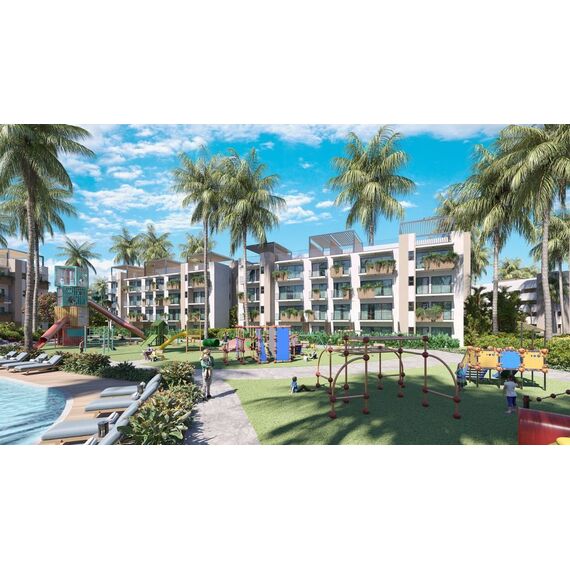 Apartment 3-room 2+1 in Punta Cana (Punta Cana) Dominican Republic area 37m² , 10 image