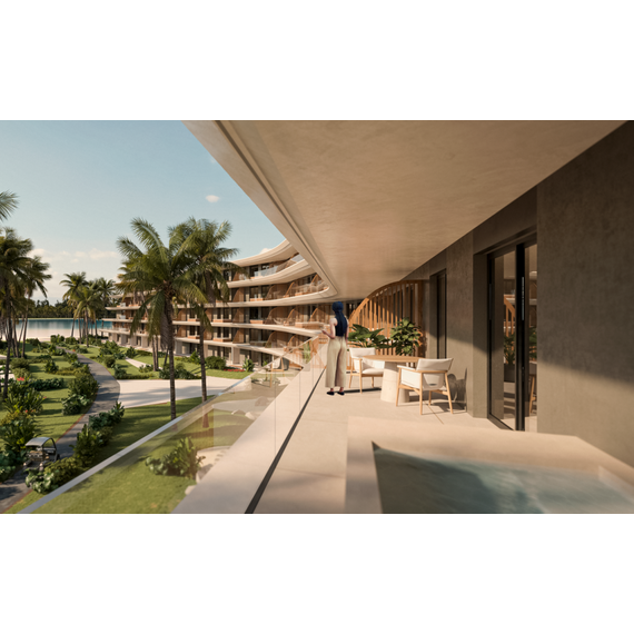 Apartment 2-room 1+1 in Punta Cana (Punta Cana) Dominican Republic area 64m² , 3 image