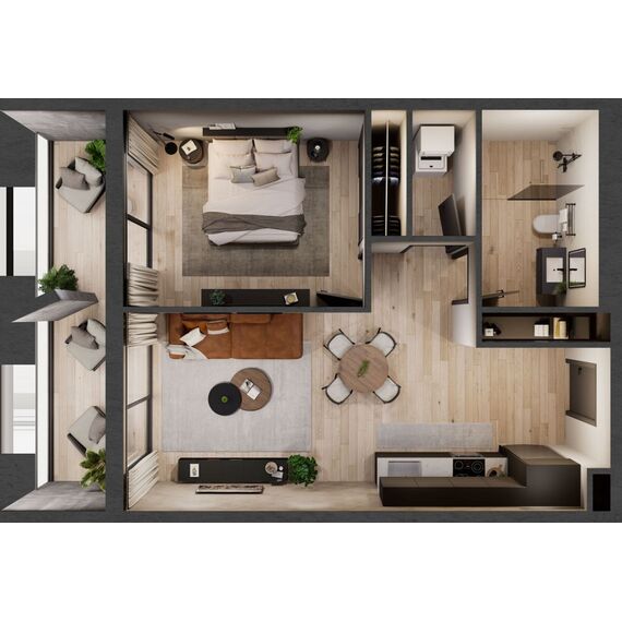 Apartment 1-room 1+0 studio in Santo Domingo Norte (Santo Domingo Norte) Dominican Republic area 51m² 2 floor, 10 image