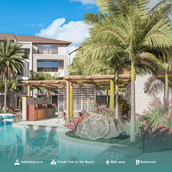 Apartment 1-room 1+0 studio in Bayahibe (Bayahibe) Dominican Republic area 72m² , 3 image